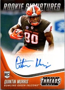 QUINTON MORRIS 2021 PANINI THREADS ROOKIE SIGNATURES AUTOGRAPH AUTO Score - Imagen 1 de 1