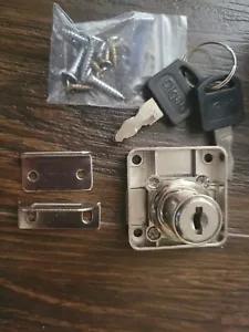 Double Door Lock Cabinet Drawer Lock Safety Lock [Keyed Alike] Double Deadbolt-D - Picture 1 of 8