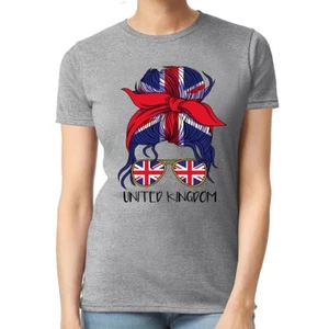 UNITED KINGDOM GRAPHIC TEE || FUNNY | NOVELTY | JOKE | T-SHIRT LADIES TEE TOP - Picture 1 of 8