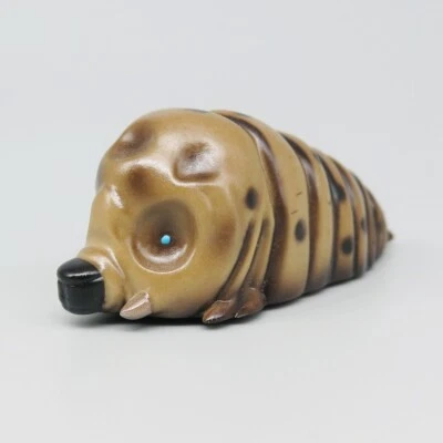 Godzilla MOTHRA LARVA Sofubi Kaiju Finger Puppet Japanese Toy 5cm Long - Image 1 of 3