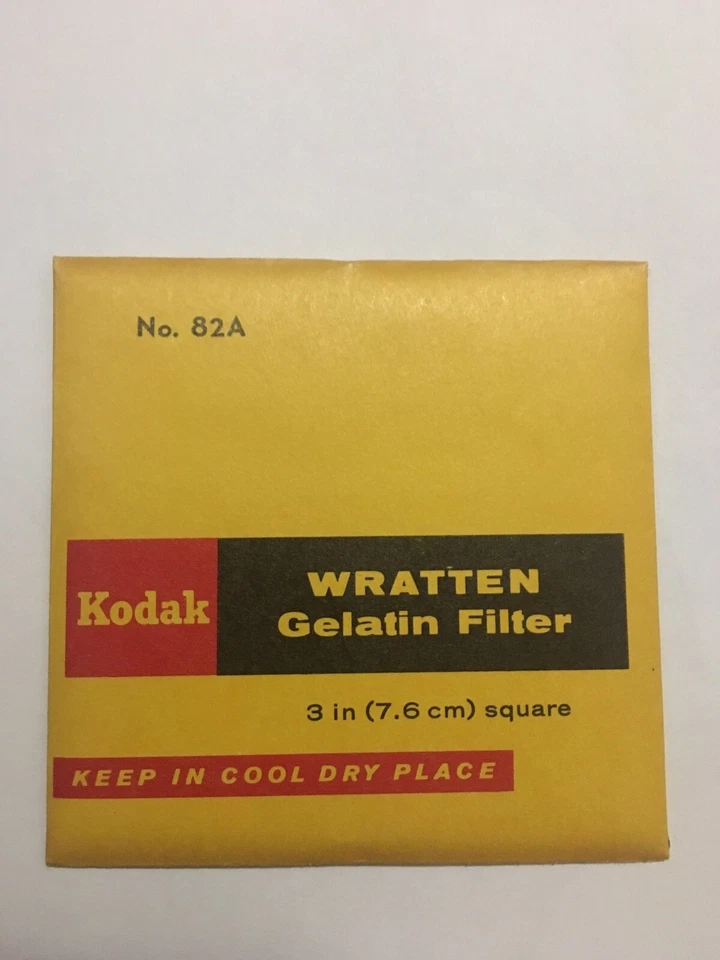 Kodak Wratten No. 82A Gelatin Filter 3” Square - NEW - Image 1 of 2