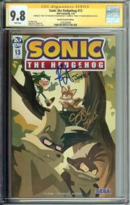 Sonic the Hedgehog #13 RI SS CGC 9.8 Auto x2 O'Shaughnessey Roger Smith — 第 1/2 张图片