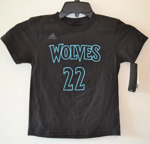 New Adidas  Minnesota Timberwolves Andrew Wiggins #22 Boys T-shirt Size M 5/6 Cover