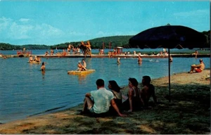 Vintage Postcard Lake Harmony at Split Rock Lodge Pocono Mountains PA Unposted - Picture 1 of 2