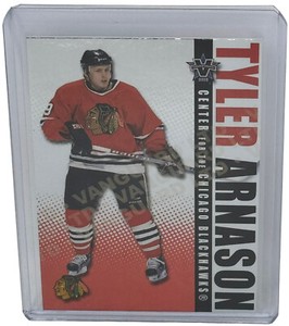 Tyler Arnason 2002-03 Vanguard LTD #243/450 Parallel Insert Card Blackhawks #21