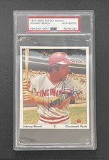 1975 SSPC Puzzle Johnny Bench Signed PSA/DNA Authentic Auto Cincinnati Reds HOF