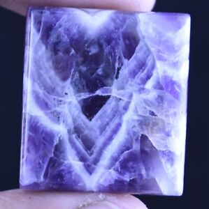 52.00 Ct Chevron Amethyst Cabochon Plain Loose Gemstone Polished Wholesale