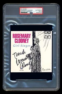 ROSEMARY CLOONEY COPERTINA CD AUTOGRAFATA PSA/DNA FIRMATA RAGAZZA CANTANTE - Foto 1 di 2