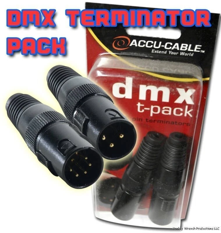 Accu-Cable 3-Pin and 5-Pin DMX Terminators T Pack - Image 1 of 1