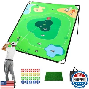 SJEhome Golf Chipping Game, 70"x70" Play Outdoor Sticky Golf for Adults, Indo - Picture 1 of 5