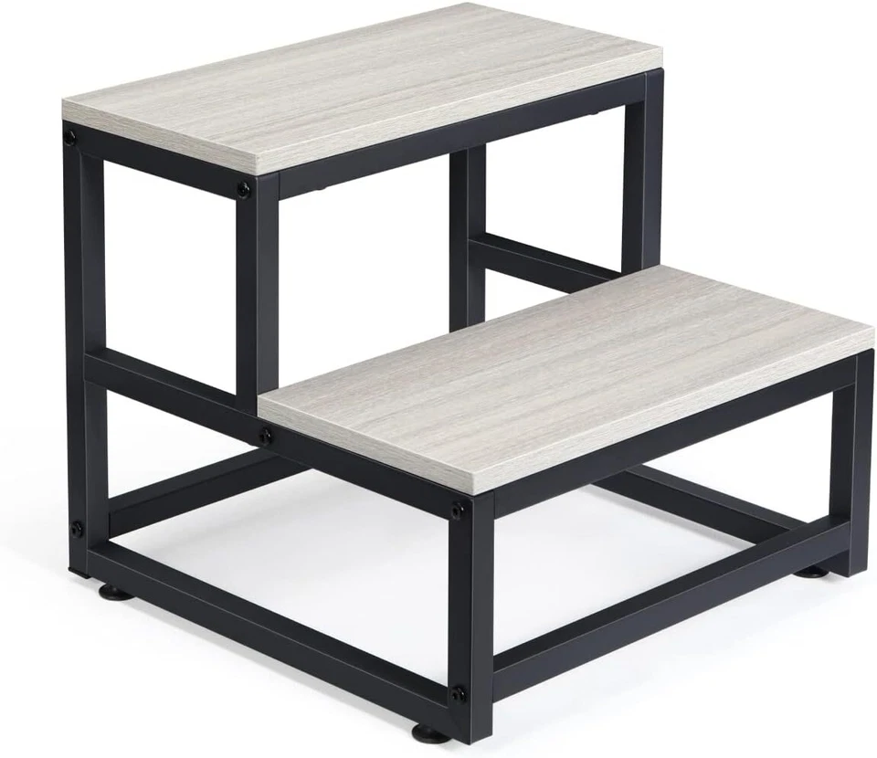2 Tier Step Stools for Adults Kids, Heavy Duty Steel & Sturdy Wide Pedal, 500lb - Image 1 of 4