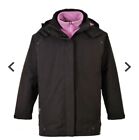 Portwest Women's Elgin 3in1 Jacket Black Hood Fleece  Medium 12/14 Four Seasons