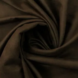 FAUX SUEDE CHOCOLATE BROWN DRAPERY CRAFT MULTIPURPOSE FABRIC BY THE YARD 58"W - Picture 1 of 4