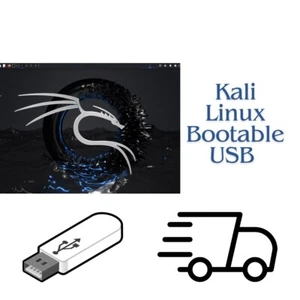 Kali Linux 2025.2 Bootable Live USB 64bit Ethical Hacking PenTest KaliLinux - Picture 1 of 2