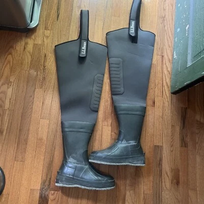 L L L BEAN Hombres Pesca Vadeadores Suelas Antideslizantes Talla 13 Foto 1 de 4
