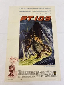 1963 PT 109 ORIGINAL 27x41 ONE SHEET MOVIE POSTER  JFK WW2 NAVY KENNEDY MILITARY - Picture 1 of 5