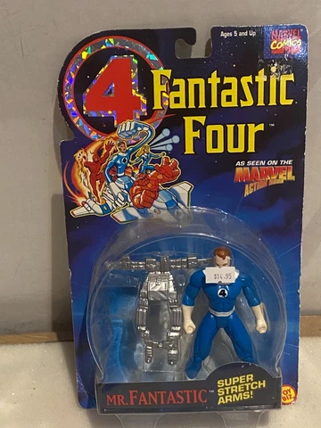 VINTAGE  SEALED 1994 TOY BIZ Fantastic Four Mr. Fantastic Action Figure MARVEL Cover