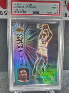1998 Upper Deck Ionix AREA 23 Michael Jordan #A5 PSA 9 Mint - Picture 1 of 2