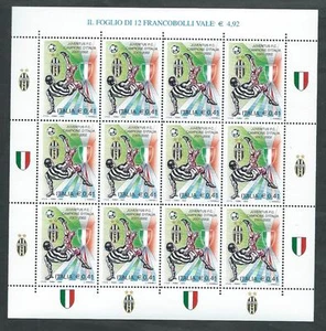 2002 ITALIA MINIFOGLIO JUVENTUS CAMPIONE D'ITALIA CALCIO MNH ** - ED - Picture 1 of 1
