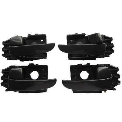 Fit 2001-2006 Hyundai ELANTRA Inside Black Front Rear Left Right Door Handle X4 - Imagem 1 de 4