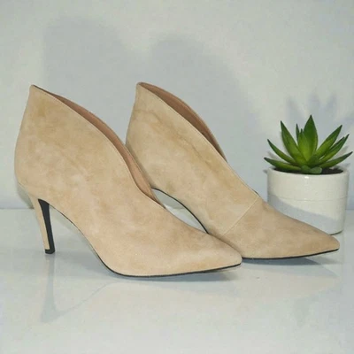 Jefney Campbell NUEVO Cuero 4" Tacones Zapatos Sin Cordones 8 EE. UU. Talla Caqui Sin Caja Foto 1 de 4