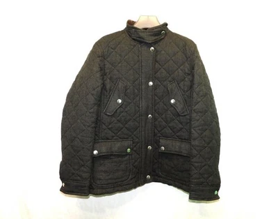 Ralph Lauren XL Chaqueta de Lana Acolchada Gris Oscuro 4 Bolsillos Marrón Pana Borde XL Foto 1 de 4