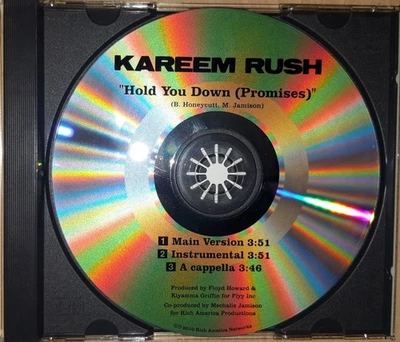KAREEM RUSH - Hold You Down (Promises) PROMO CD Single R&B Rnb MECHALIE JAMISON - Bild 1 von 3