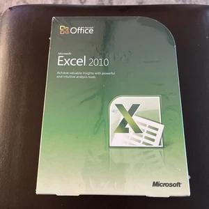 Microsoft MS Office Excel 2010 sous licence pour 2 PC version complète = BOITE DE VENTE AU DÉTAIL SCELLÉE - Photo 1/17