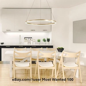 Light Fixture, LightInTheBox Modern LED Ring Chandelier, 23.6" Halo Pendant, - Picture 1 of 9