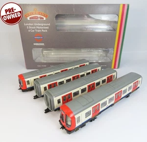 OO Bachmann 35-990A London Underground 4 Car S Stock +Unfitted Train Tech Lights - Picture 1 of 9