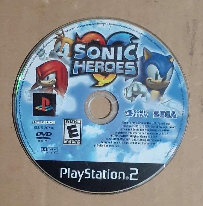 Sonic Heroes Disc Only (Sony PlayStation 2, 2005)  VG Shape & Tested - Image 1 of 1