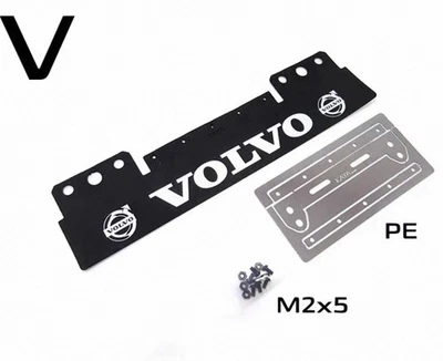 Guardabarros trasero de goma con logotipo de piezas metálicas para 1/14 Volvo FH16 770 Tamiya Foto 1 de 2