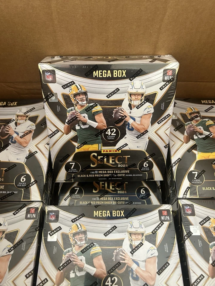 2024 Panini Select NFL Football Mega Box Black & Red Prizms