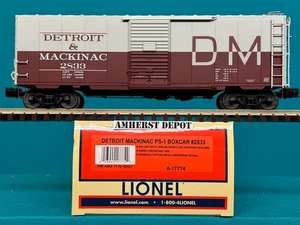 6-17774 Lionel Detroit & Mackinac PS-1 Box Car escala O DM nuevo - Imagen 1 de 1