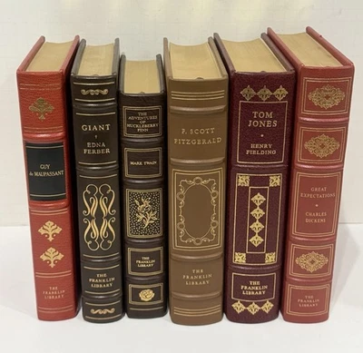 The Franklin Library - Lot of 6 VTG Books- Decorative Home Staging - Image 1 of 4