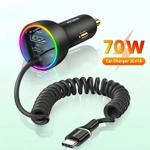 Super Fast Charge Spring Charging Cable for iPhone 16 15 Pro Max - Photo 1 sur 10