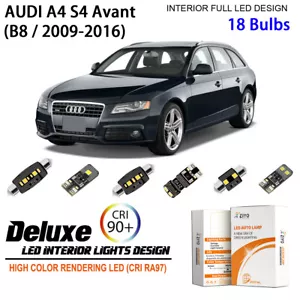 Kit de luces interiores LED para AUDI A4 S4 RS4 B8 Avant bombillas LED blancas actualización - Imagen 1 de 9