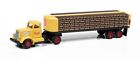 Classic Metal Works HO White WC22 Tractor with Flatbed Trailer (Coca-Cola) 31199