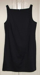 NWT Theory size 14 concord blue square neck eco crunch wash sleeveless dress - Picture 1 of 4