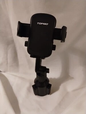 TOPGO Cup Holder Phone Mount Pro Version, Black. Compatible iPhone, Samsung, etc - Image 1 of 4