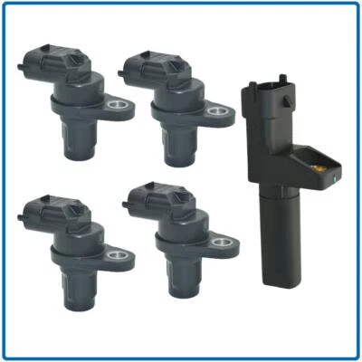 4X Árbol de levas + 1X Sensores de posición del cigüeñal para Mercedes Benz Dodge Porsche Foto 1 de 4