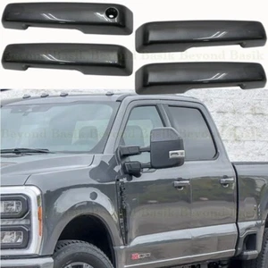 2021-2025 Ford F150 4dr Door Handle COVERS W/o SmartKeyholes M7 CARBONIZED GRAY - Picture 1 of 7