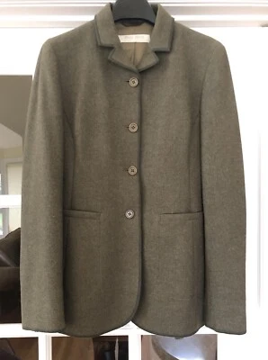 Miu Miu Khaki Green Wool Blazer Jacket, Size 40 Italy, S US Excellent Condition - Image 1 of 4