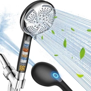 FEELSO Filtered Shower Head with Handheld High Pressure 7-Spray Showerhead wi... - Picture 1 of 9