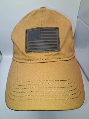 Gorra de béisbol Academy Sports al aire libre con tirantes verde oliva con bandera americana Foto 1 de 4