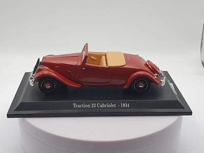 Citroen Traction A. 22 Cabriolet Atlas 1/43 Rosso - Immagine 1 di 2