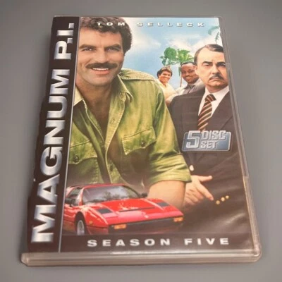 Magnum P.I. Season 5 DVD 2006 Tom Selleck Hawaii Crime Drama 5‑Disc  - image 1 of 2