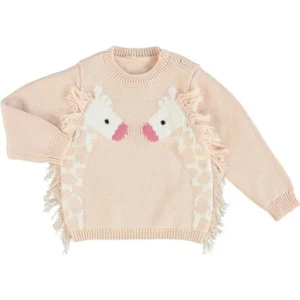 BNWT STELLA MCCARTNEY KIDS Apricot Giraffe Jumper 9 Months - 2 Years RRP £59