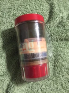 MARLBORO RACING MUG, holograph mug, cigarette advertising mug, vintage mug - Picture 1 of 2