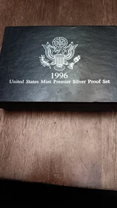 1996-s Premier SILVER Proof Set. Coins in Mint Made Custom Display Box - Picture 1 of 3